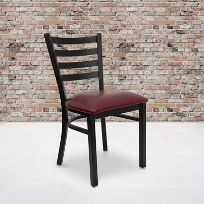 Chaise de restaurant en métal à dossier échelle Promercel Hercules de Prompton