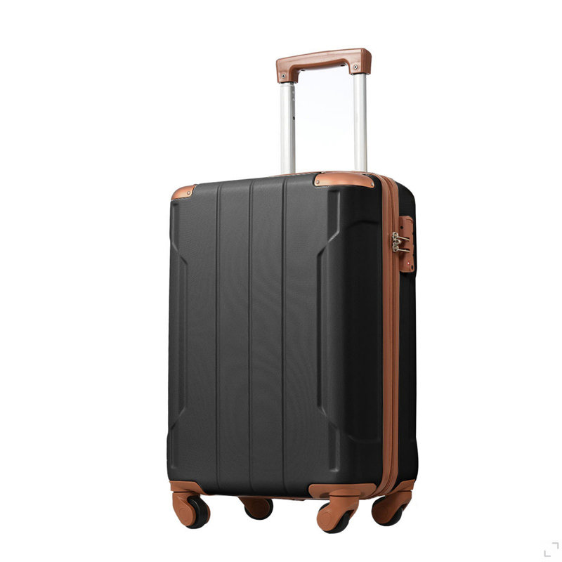 Valise rigide, valise légère en ABS durable avec roulettes doubles, verrou TSA, bagage de transport de 20 pouces