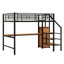 Lit mezzanine en métal avec bureau-2122844899