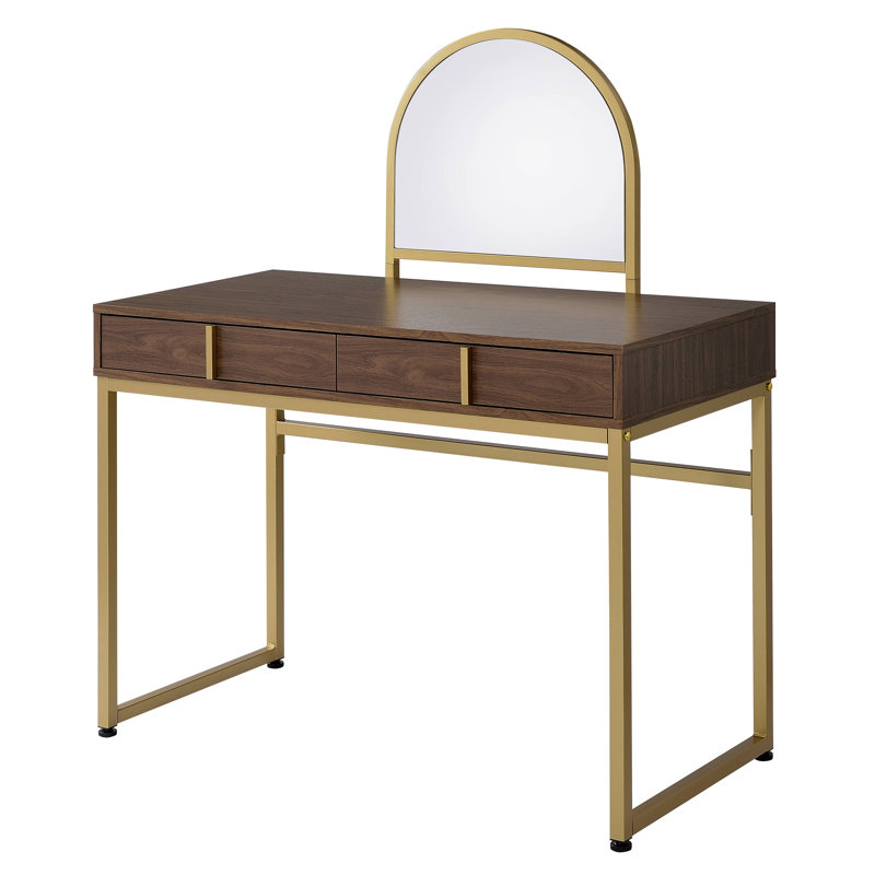 Coleen Vanity with Mirror, Light Yellow