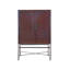 Bar Sunburst, fabriqué en bois massif et en métal, 39 x 19 x 61