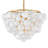 Marabel 6 - Light Steel Dimmable Chandelier