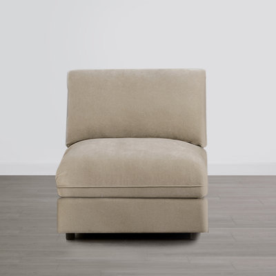 Chaise rembourrée sans accoudoirs