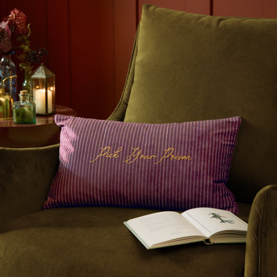 Pick Your Poison Striped Cushion