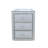 3-Drawer Mirrored Nightstand
