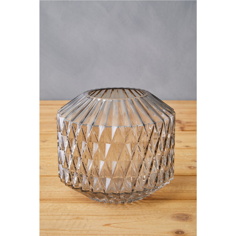 Avdyl Glass Table Vase, 16cm H x 18cm W x 18cm D