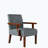 Wood Frame Armchair Set of 2-191973299