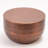 Modern Round Aluminum Hammered Texturing Metal Drum Coffee Table, Hand-Stamped Iron-1080634108