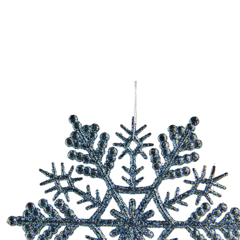 Ornement de Noël flocon de neige, Bleu pastel