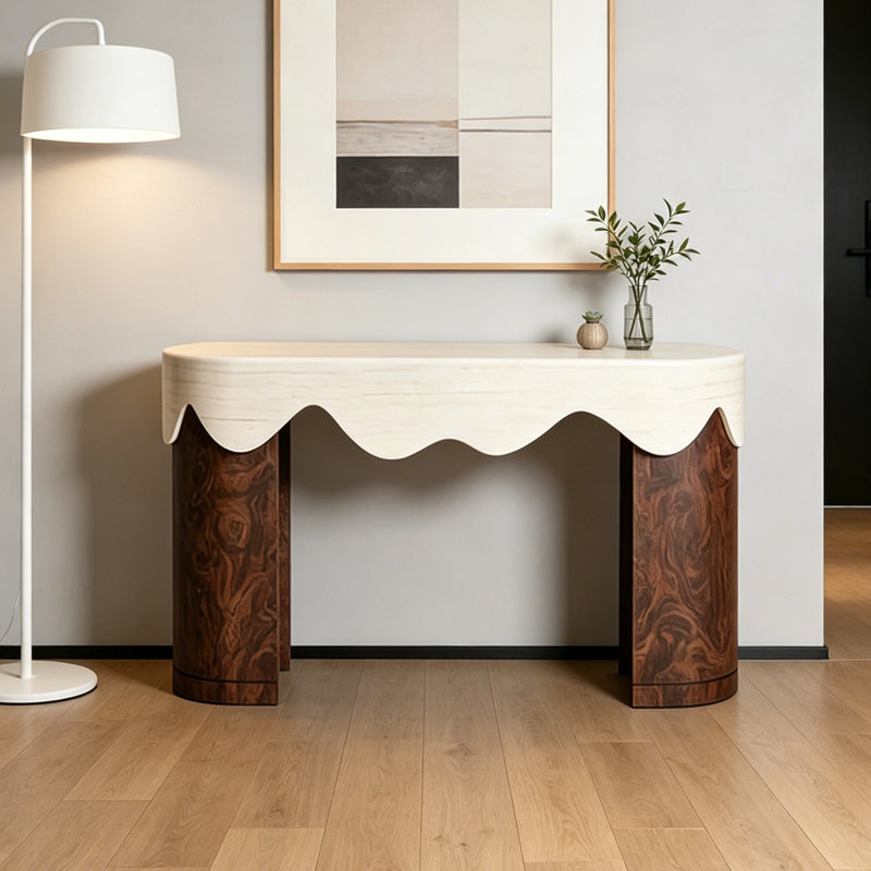 Table d'entrée moderne et élégante, 33.46" H x 62.2" W x 15.75" D