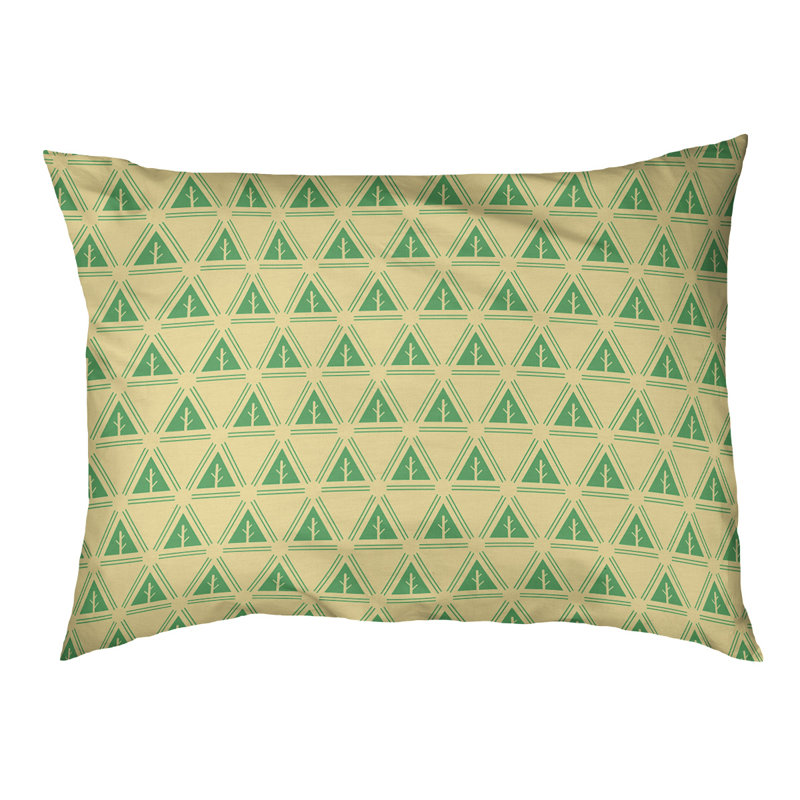 Coussin d'extérieur Chenoweth, Jaune/vert, Moyen (l 40 po x P 6,5 po x H 30 po)