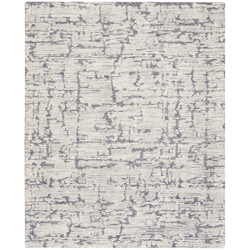 CK009 SCULPTURAL Abstract Hand Woven Area Rug, Rectangle 8'6" x 11'6"