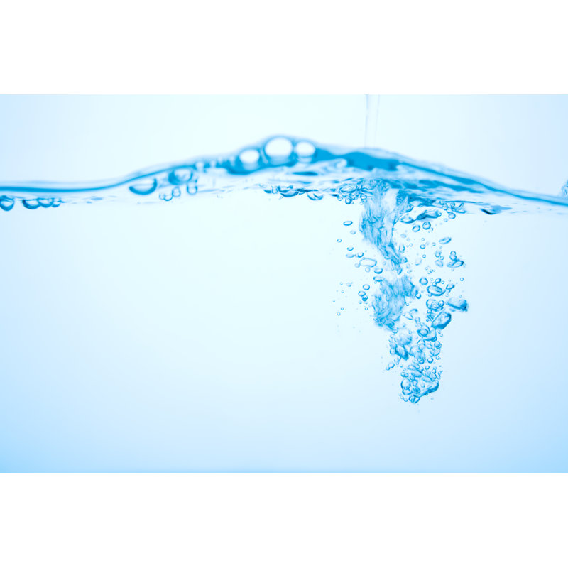 Water Falling Into A Pool Making Waves by Hermi - Wrapped Canvas Print, 81cm H x 122cm W x 3.8cm D
