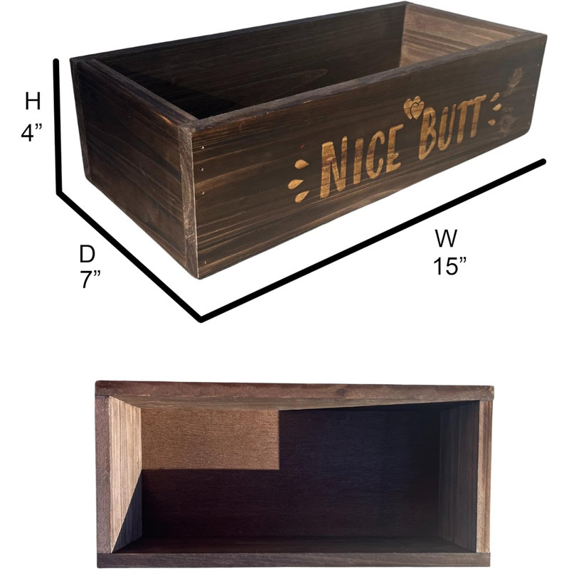 Bonnefoy Wood Tray, Brown