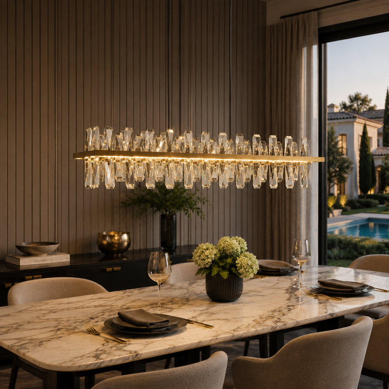 Josse Dimmable LED Square / Rectangle Chandelier