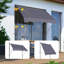 Auvent de patio - Parasol protégé 78 po avec auvent 100% facile à installer