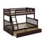 Lit superposé convertible en bois avec tiroirs simple et double-33848795