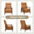 Penning Walnut Breathable Leather Push-Back Recliner -1990330603