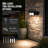 2-Piece Solar LED Outdoor Spotlight Set with Ground Stake & Wall Mount, Black
