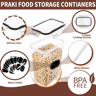 Airtight Food Storage Containers Set With Lids - 24 PCS, BPA Free Kitchen And Pantry Organization, Plastic Leak-Proof Canisters