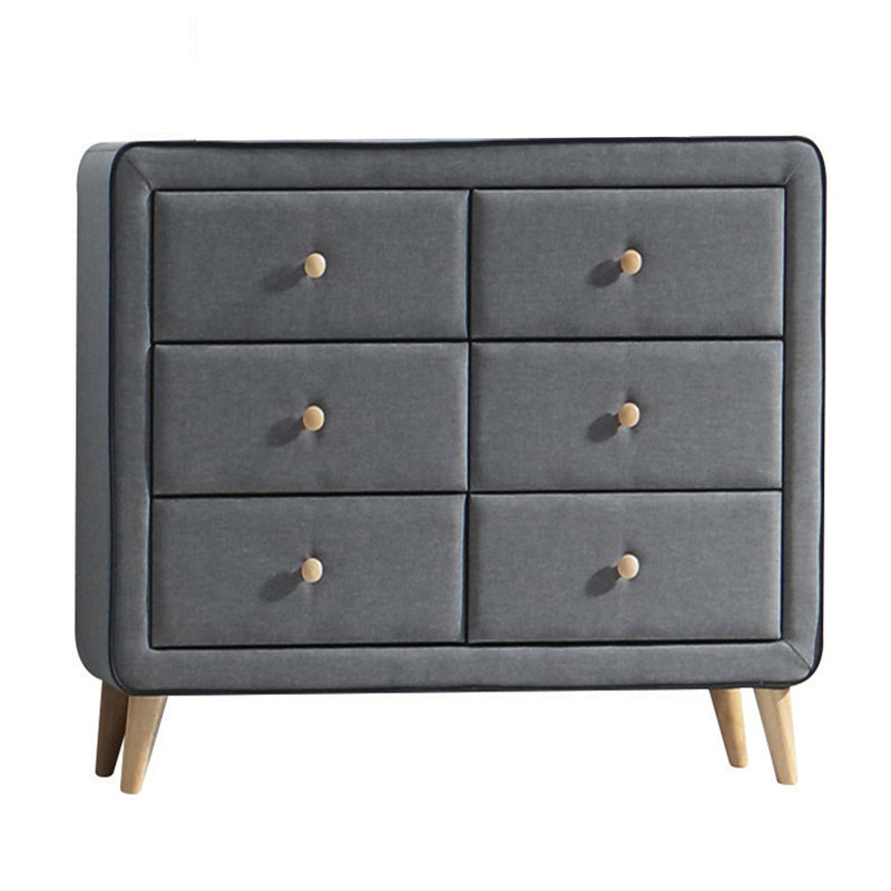 Commode double rembourrée 6 tiroirs