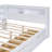 Wooden Full Size Daybed With 2 Drawers, Daybed With Storage Shelf And Usb Charging Ports,White