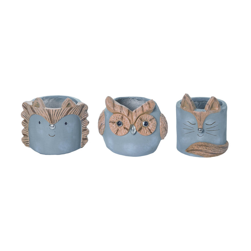  Ensemble de 3 pots de fleurs MGO Critter