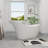65.74'' x 29.13'' Freestanding Soaking Solid Surface Bathtub with Pop-up Drain And Overflow, Cupc Certified