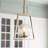 1-Light Geometric Globe Transitional Kitchen Island Pendant Light