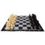 8" Tall Oversized Chess Set with Vinyl Roll-up Board