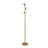 Modern 3-Light Globe Floor Lamp, Brass Gold Standing Lamp with White Opal Glass Shades, Tree Branch Tall Floor Lamp for Living Room Bedroom Entryway Decor