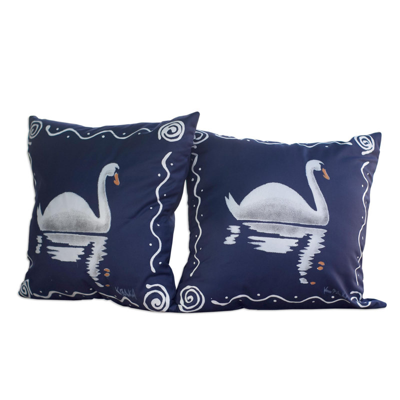 Square Pillow Cover, Blue