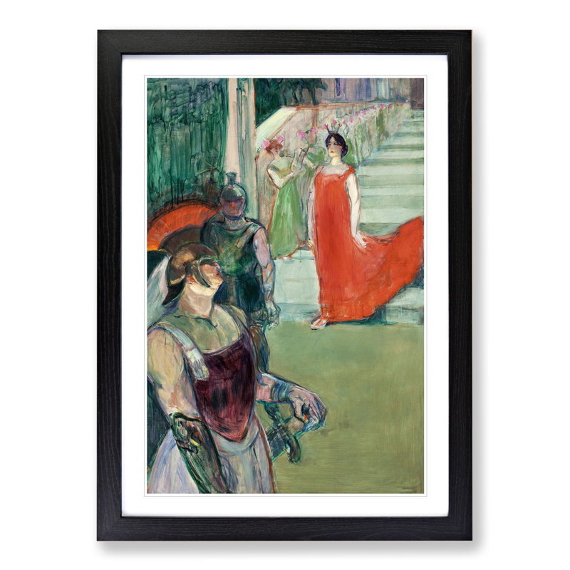 The Opera by Henri de Toulouse-Lautrec - Picture Frame Painting, Black Framed, 65cm H x 48cm W x 2cm D