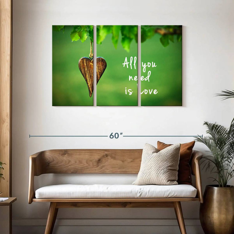 Tergel Nature All You Need Is Love, 28" H x 45" W