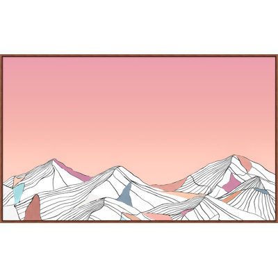 Toile Sunset Mountain Range