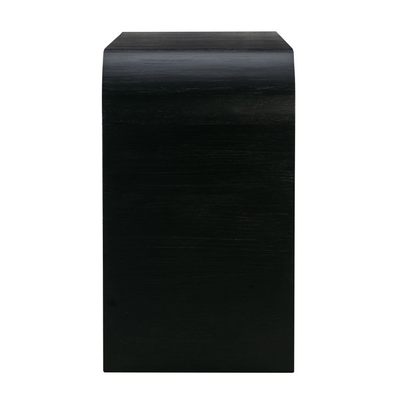 Modern Acacia and Black MDF 6-Drawer Dresser with Soft Close