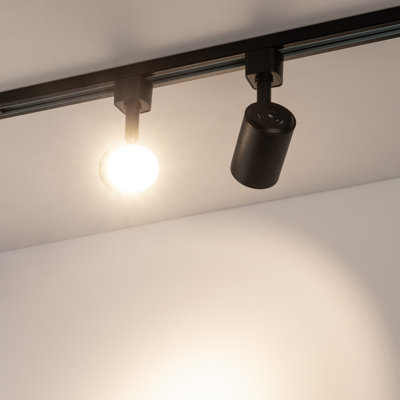 Dimmable LED Track Lighting Heads Compatible with Single Circuit H Type Rail Ceiling Spotlight for Accent Task Wall Art Exhibition