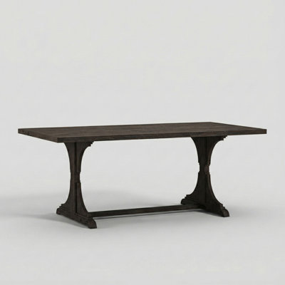 Alyisa Rectangular with Solid Wood Base Dining Table