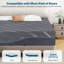 Matelas en mousse viscoélastique gris avec infusion de thé vert et de charbon de bambou, fermeté moyenne, comprimé sous vide pour un rangement facile, convient à toutes les positions de sommeil-1614363557-1614363563