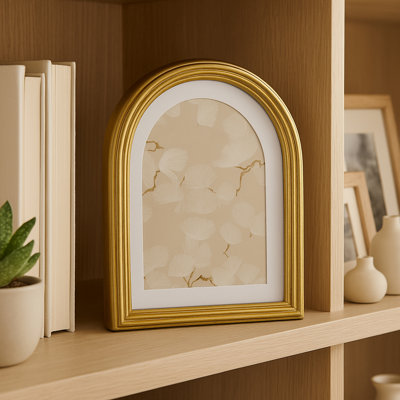 Cadre photo décoratif à arches superposées avec passe-partout pour la décoration intérieure