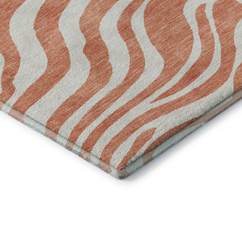 Premium Machine Washable Goulven AMF1042 Animal Print Rug, Rectangle 9' x 12'