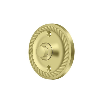 Cloche Ackeron, ronde avec corde en laiton antique