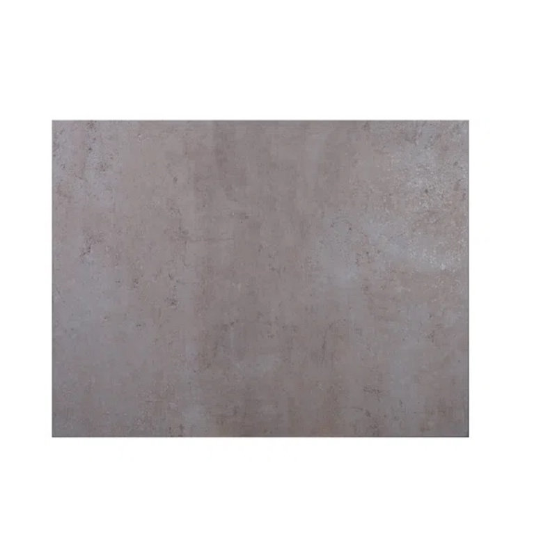 Gray Concrete Finish Rectangular Tabletop for 6-8 Chairs