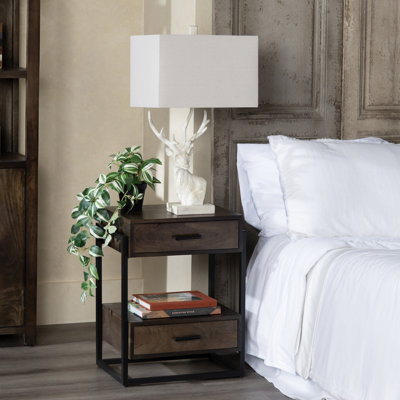 27.75" Resin Table Lamp With Tan Shade