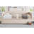 Daybed With Extended Pop Up Trundle,Upholstered Sofa Bed Daybed,Space-Saving Twin To King Design-1982466217