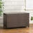 Stylish Wicker Cushion Storage Cabinet For Outdoor Use, Ideal For Patio And Yard Organization.