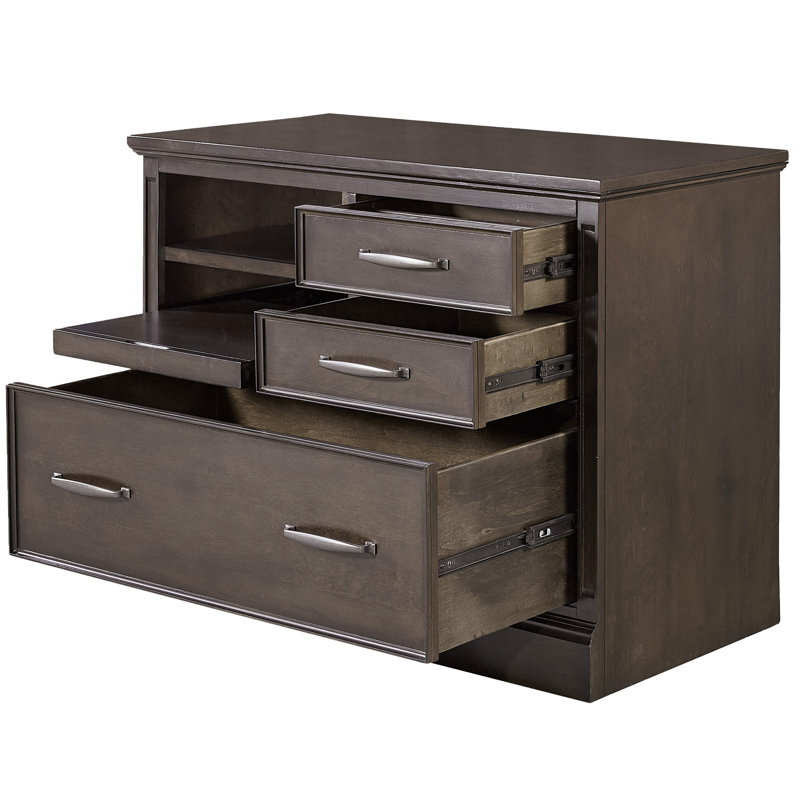 Amardo 40 " Wide 3 Filing Cabinet, Brown