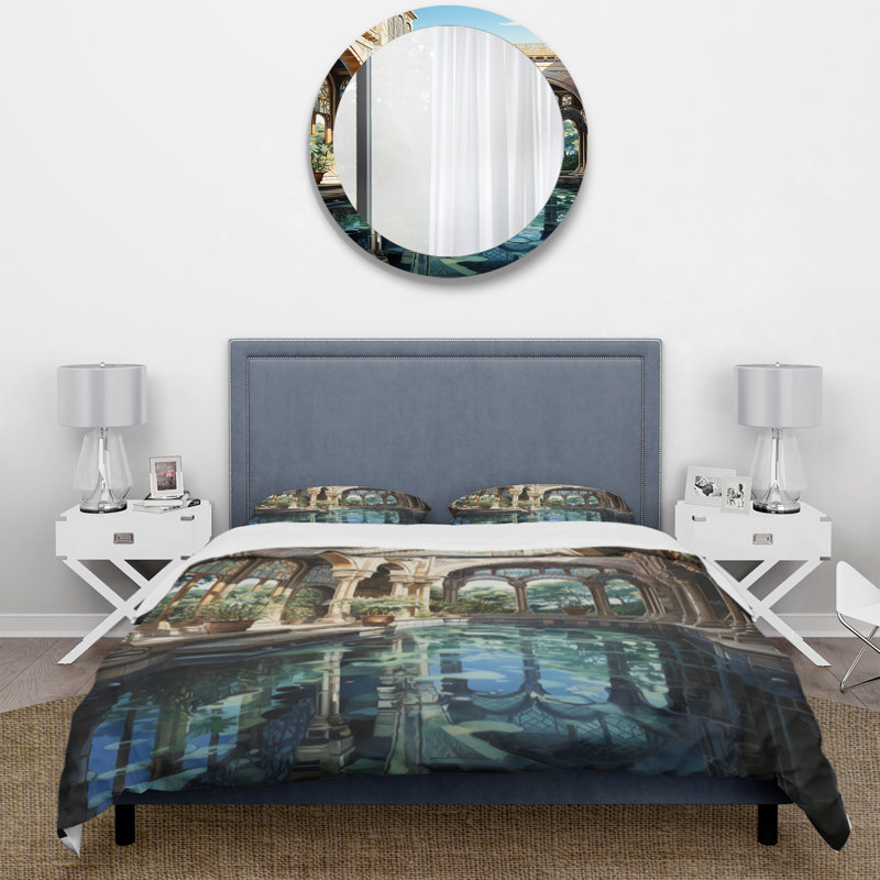 Ensemble de housse de couette Espagne Moorish Architecture In Andalusiain II BeddingMicrofiber / Polyester