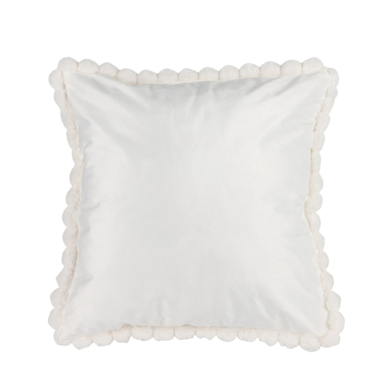 Housse de coussin Velvet Pom, Ivoire ivoire, Ne s’applique pas