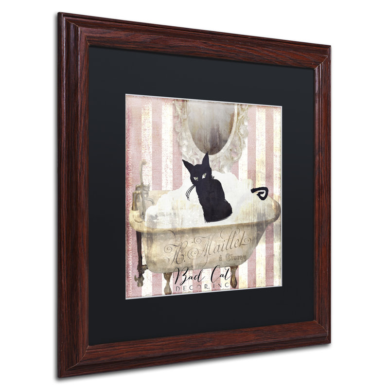 «Jadaya Bad Cat II», impression encadrée, Noir, H 16 po x l 16 po x P 0,5 po